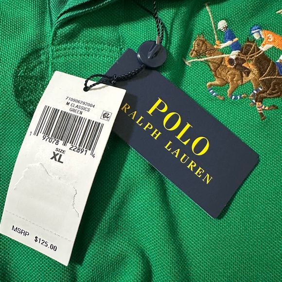 NWT POLO RALPH LAUREN CLASSIC FIT TRIPLE-PONY POLO SHIRT - Picture 6 of 7